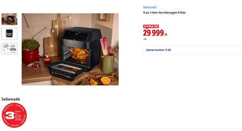 Lidl SilverCrest 9 az 1-ben air fryer