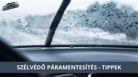 autó párás szélvédő téli páramentesítés