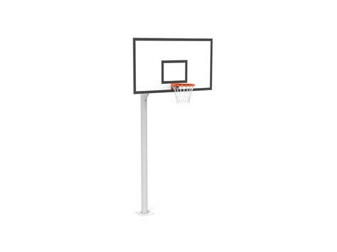 Kültéri beépíthető kosárlabda-palánk sportpályán