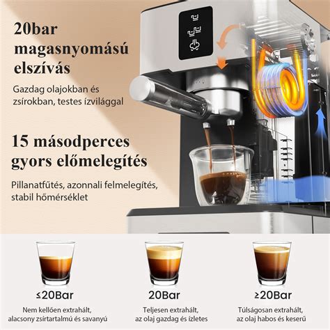 manuális karos eszpresszógép kávékészítés