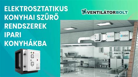 Aktív szenes ipari konyhai elszívórendszer