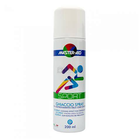 Fagyasztó spray alkalmazása sport sérülésén