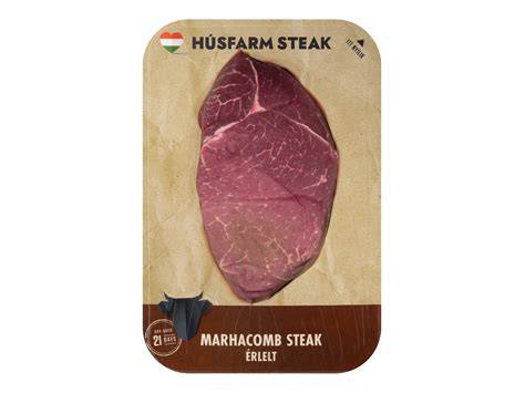 Érlelt steak bemutatása üvegajtós hűtőben