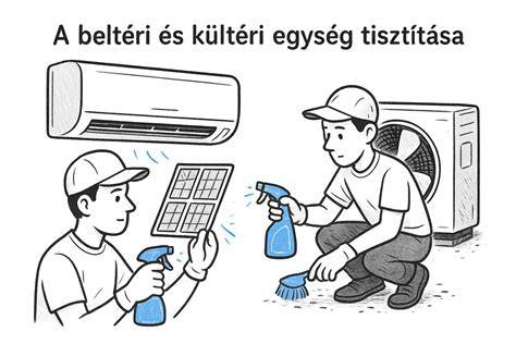 Klímaberendezés beltéri egységének tisztítása