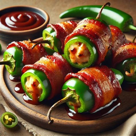 Baconbe tekert töltött jalapeno