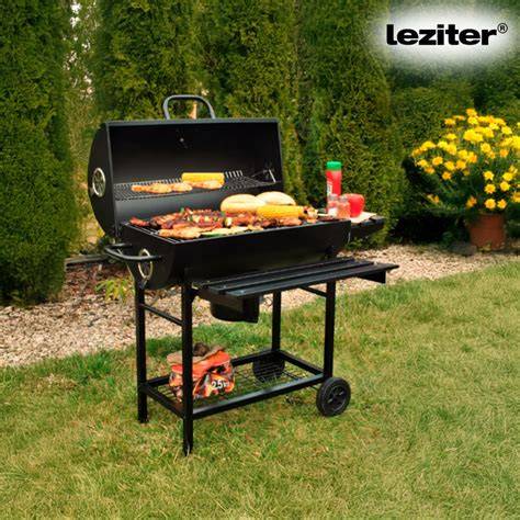 Kerti grillsütő füstölőkamrával