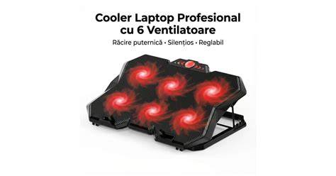 Laptophűtő USB hubbal és hat ventilátorral