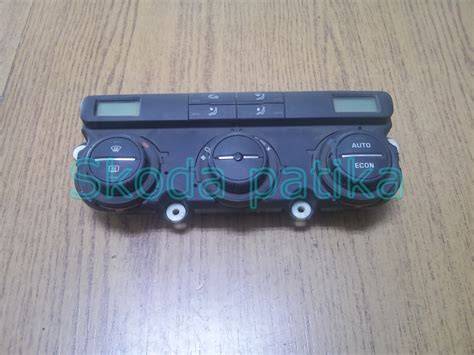 Skoda Octavia digitális klímavezérlő panel