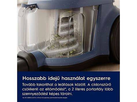 porszívó portartályának kapacitása és ürítése