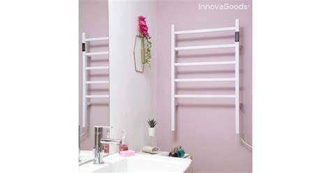 falra ragasztható elektromos törölközőszárító fürdőszobában